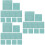 30Pcs Elegant Sky-Blue Jewelry Pouch Lint Fabric with Snap Button 7
