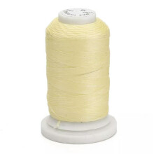 76 Yards/Roll 1mm Flat Waxed Polyester Cords Leather Craft Sewing String Threads-Light Goldenrod Yellow