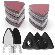 135St Oscillerande Verktygsslipdynor Kit, Triangelslipdynor Triangelsandpapper, Fingerslipdynor Fingersandpapper