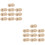 20Pcs Easy Use Golden Snap Buttons Sewing Accessories Set 6