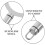 4Pcs Silver Stainless Steel Creme Brulee Rings, Durable Baking Tools 9