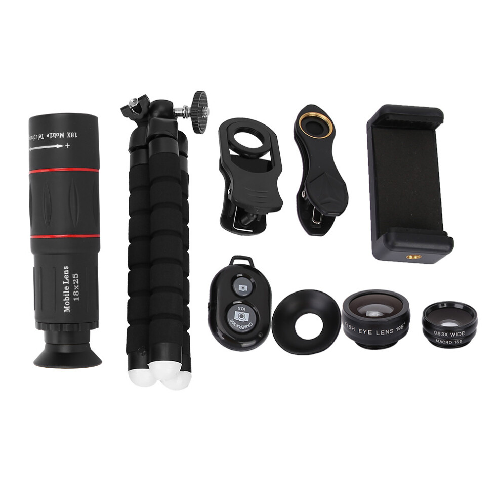 Wide Angle Lens For Mobile Devices, Fisheye Lens With Telephoto Zoom Universal Detachable Clamp System Compatibility For Smartphones Advanced 9448483170192