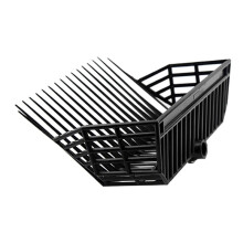 Manure Fork Replacement , Pitchfork , Horse Manure Rake, for Picking Manure, Stable Waste Removal, Black