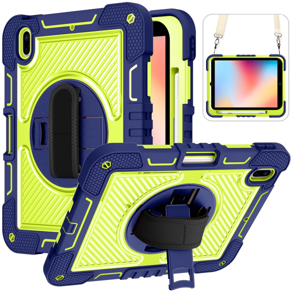 Tech Circle Compatible With Ipad Mini 5/4/3/2/1 Case Â Shockproof Rugged Cover With Rotating Kickstand & Adjustable Strap, Green 9193271971726