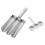 3Sets Silver Meatball Shaper Kit Stainless Steel for Easy Kitchen Use 3