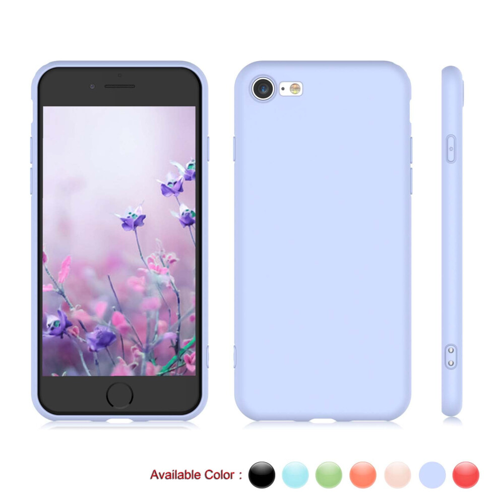 Matte Shockproof Back Cover For Iphone Se (2020), Iphone 7, Iphone 8 Â Purple 9097180816690