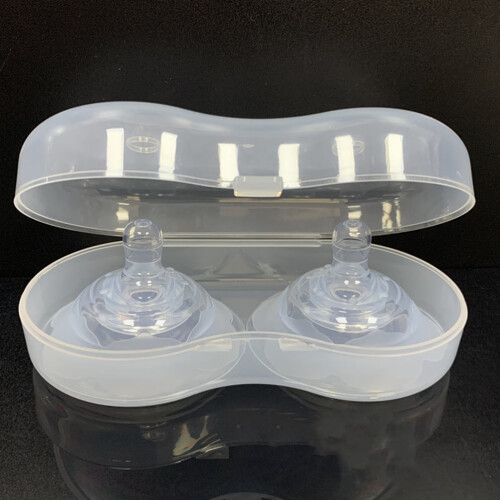Prettyzoom Transparent Silicone Nipple Covers 2 Pack