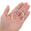 50pcs Clear Shower Curtain Hooks Shower Hooks Transparent 4