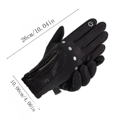 Fleece-Lined Waterproof Windproof Touchscreen Gloves XL