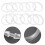 50pcs Clear Shower Curtain Hooks Shower Hooks Transparent 9
