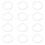50pcs Clear Shower Curtain Hooks Shower Hooks Transparent 10