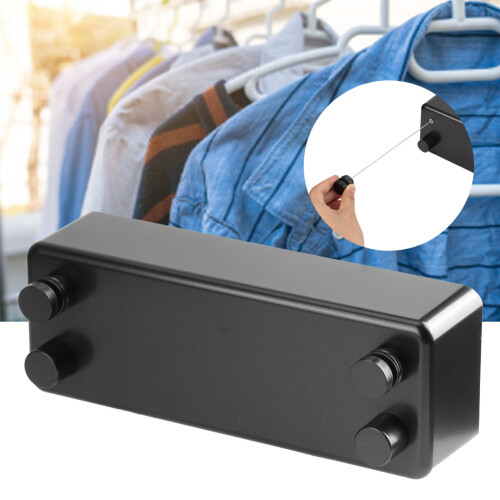 Waterproof Retractable Clothesline, Heavy Duty Clothes Drying Solution With Rustproof Surface, Save Your Space With Its Compact Design, Perfect For 2