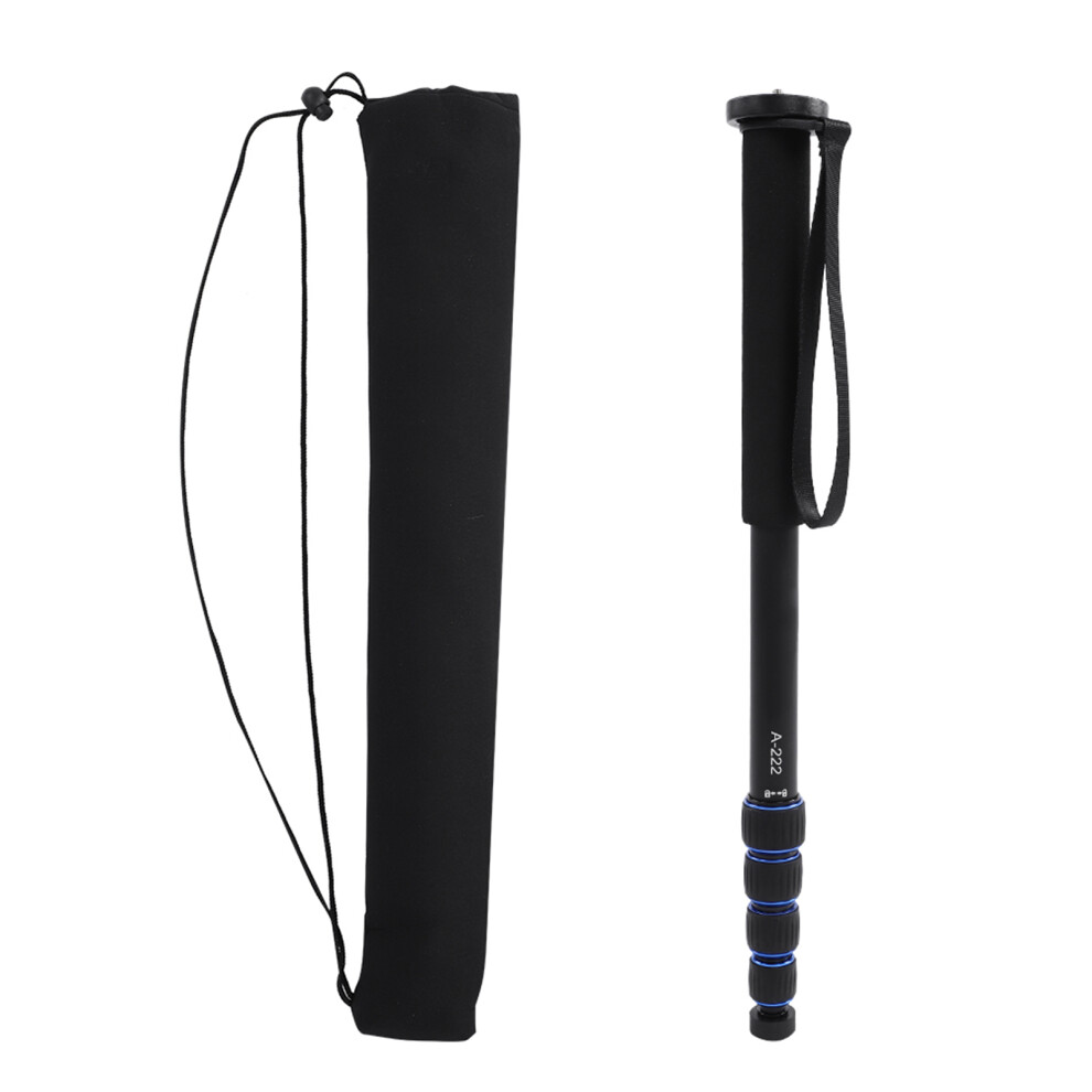 Versatile Application Camera Monopod Sturdy Aluminum Alloy Pole With Dual Screw Adapter For Dslr Mirrorless Gopro Action Cameras, Foldable Travel 9448483170369