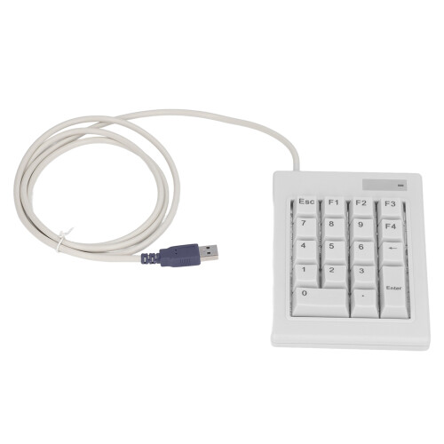 18-Key Mechanical Numeric Keypad, Silent Key Typing, Plug And Play, Small And Compact, Compatible With Multiple Systems 1