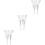 3Pcs Assorted Color Glass Goblets Reusable Cups for Wine and Drinks 5