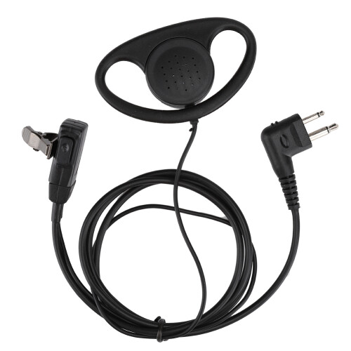 Versatile2Pin D Shape Earpiece, Hands-Free Kit for Motorola Two Way Radios 1