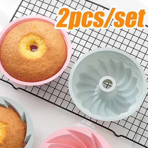 Φόρμες σιλικόνης για ντόνατς και cupcakes Cheer US2Pcs – Αντικολλητικές, κατάλληλες για