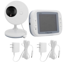 Digitaalinen vauvamonitori, jossa on yönäköinen HD-kamera, plug & play -IPS-näyttö, 2-suuntainen puhe, ei WiFi-yhteyttä, panorointi, kallistus,