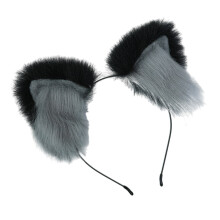 Plush Cats Ears Headbands Anime Costume Headwear Lovely Animal Ear Hair Hoop for Parties Weddings Cosplay