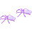 2Pcs Plastic Fruit Trays Violet Spider Shaped Dessert Plates 3