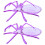 2Pcs Plastic Fruit Trays Violet Spider Shaped Dessert Plates 4