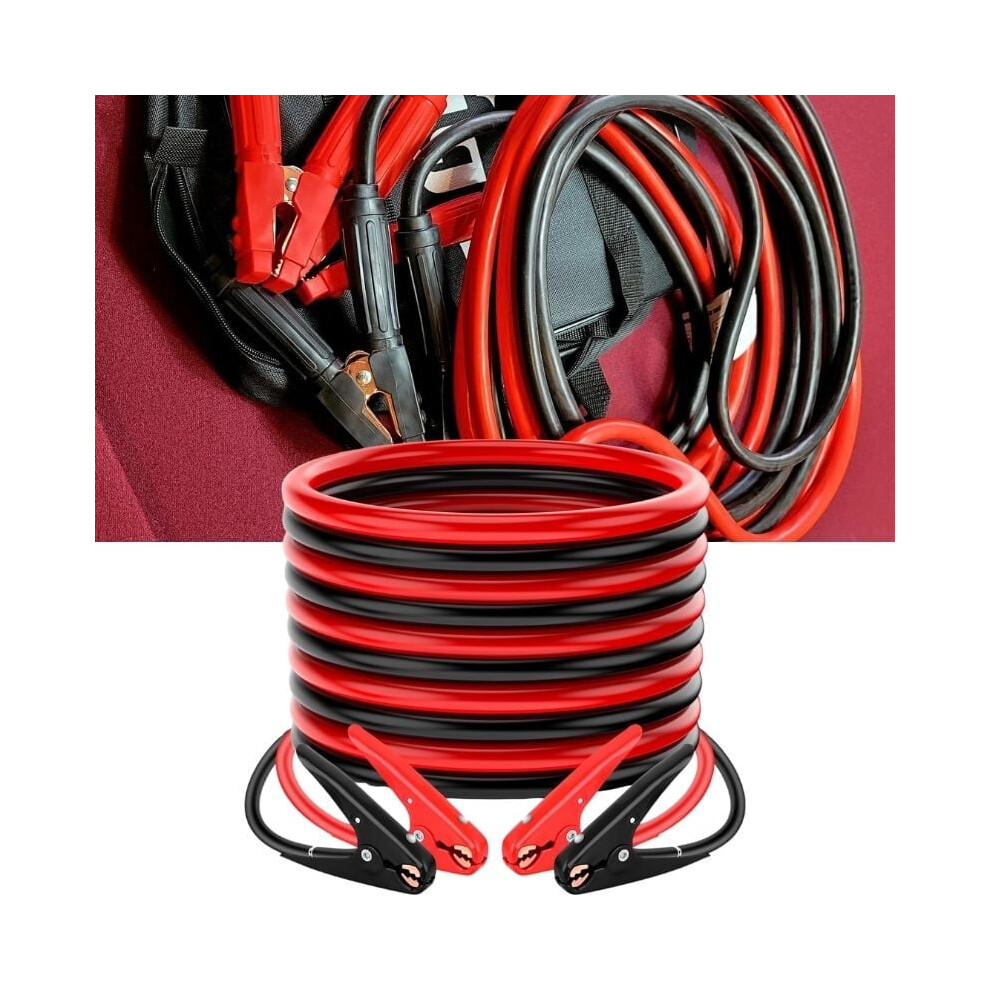 Heavy Duty Jumper Cables Booster Cables 2 Gauge 800A 25Ft Booster Jump Start Automotive Jumper Cables Kit For Car, Suv, And Trucks With Carrying Bag 9405492400696