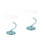 2 Pack Goblet Lovers Clear Drinking Glasses Cocktail Transparent Cup 4