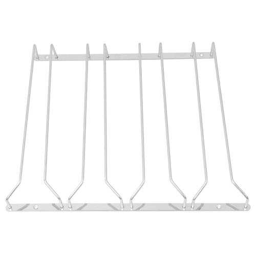 2Pcs Lightweight Silver Stainless Steel Hanging Cup Storage Bracket 1