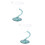 2 Pack Goblet Lovers Clear Drinking Glasses Cocktail Transparent Cup 7