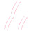 3Pairs Pink DIY Handbag Strap Replacement for Tote Bag Handle 2