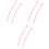 3Pairs Pink DIY Handbag Strap Replacement for Tote Bag Handle 3