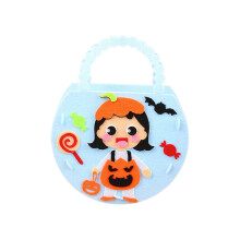 7x8,6 Zoll große Halloween-Tragetaschen aus Vliesstoff mit Kürbis- und Geistermotiv, Süßigkeitenbehälter mit Griffen für Halloween-Partys und