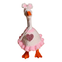 Paasdecoratieset met gans, bandana en outfit, konijn- en wortelthema voor tuinbeeld – lentedecoratie voor buiten (alleen kleding)