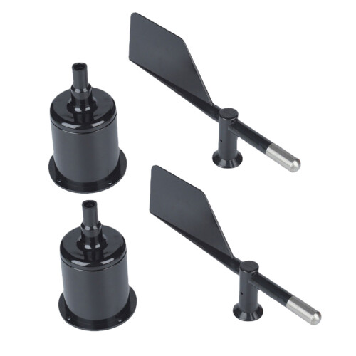 8Pcs Black ABS Wind Indicator Shell Protective Part for Anemometer 1