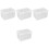 4Pcs PP Bread Storage Container Clear Fridge Food Holder 4