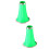 2Pcs Plastic Clarinet Bell Green for Clarinet Replacement Use 7