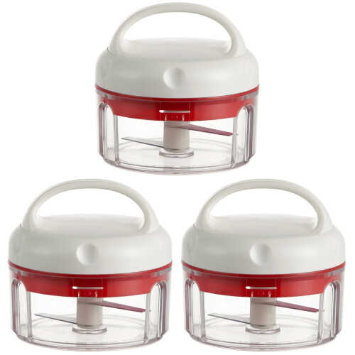 3Pcs Red Garlic Portable Kitchen Meat Crusher 1
