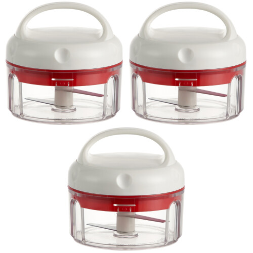 3Pcs Red Garlic Portable Kitchen Meat Crusher 2