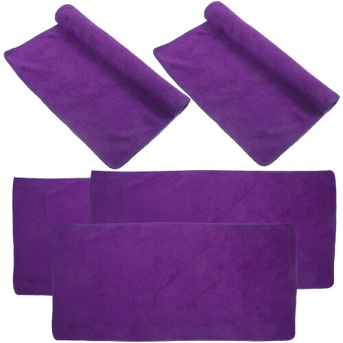 25Pcs Soft Purple Microfiber Pet Blanket Guinea Pig Cage Sleeping Mat 2