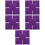 25Pcs Soft Purple Microfiber Pet Blanket Guinea Pig Cage Sleeping Mat 8