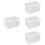 4Pcs PP Bread Storage Container Clear Fridge Food Holder 5
