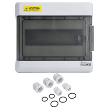 Wandmontage elektrische doos, weerbestendige elektrische verdeeldoos, beschermingskast, waterdichte verdeeldoos IP65, transparante afdekking,