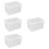 4Pcs PP Bread Storage Container Clear Fridge Food Holder 6