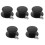 5Pcs Black Silicone Pot Lid Knobs Universal Heat-Resisting Lid Handles 3
