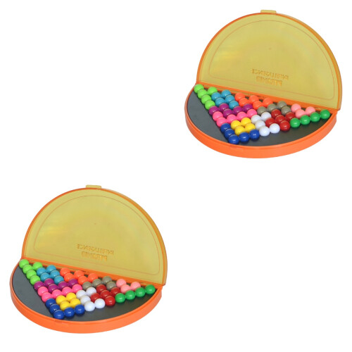 2Ensembles Jouet Perles Pyramide Orange Jeu Logique Enfants 2
