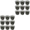 2 Count Gold Cupcake Liners Decorating Kit Clear Stand Black 3
