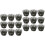 2 Count Gold Cupcake Liners Decorating Kit Clear Stand Black 4