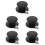 5Pcs Black Silicone Pot Lid Knobs Universal Heat-Resisting Lid Handles 6