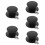 5Pcs Black Silicone Pot Lid Knobs Universal Heat-Resisting Lid Handles 10