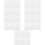 30Pcs White Embroidery Stabilizer Backing Water Soluble Non-Woven 8